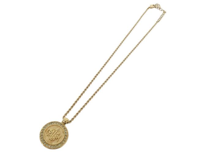 Collana Christian Dior trasparente e oro D'oro - vista 2