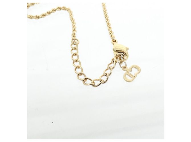 Collana Christian Dior trasparente e oro D'oro - vista 4