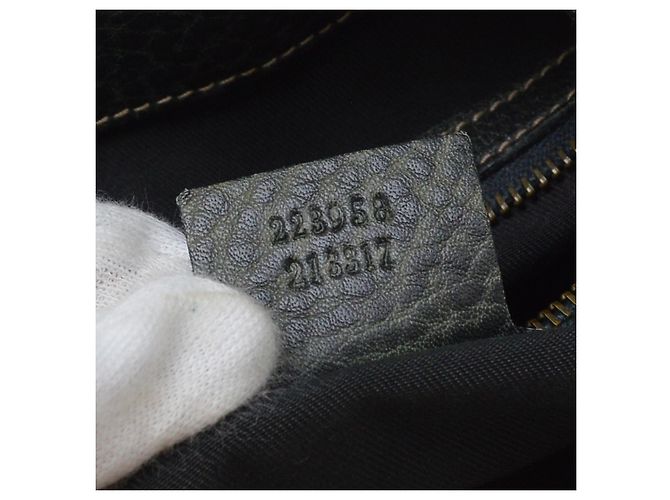Gucci New Pelham Tote Leather Large Nero - vista 5
