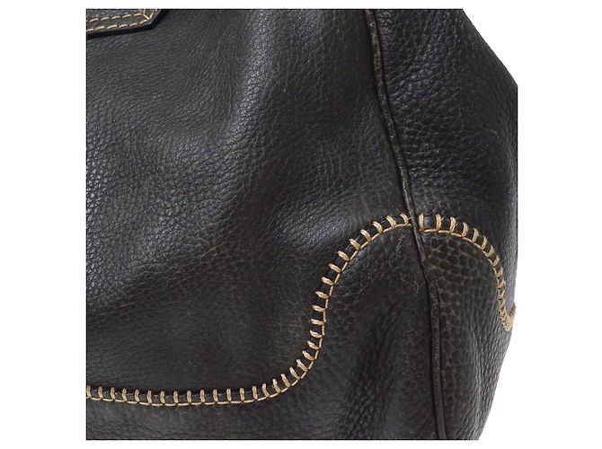 Gucci New Pelham Tote Leather Large Nero - vista 7