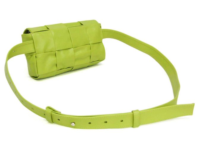 Bottega Veneta Cassette Leather Small Verde - vista 2