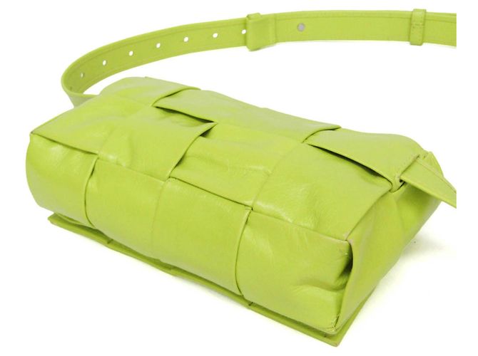 Bottega Veneta Cassette Leather Small Verde - vista 7
