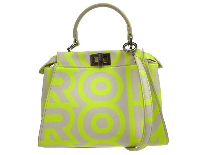 Fendi Peekaboo Leather Mini Multicolore - vista 7