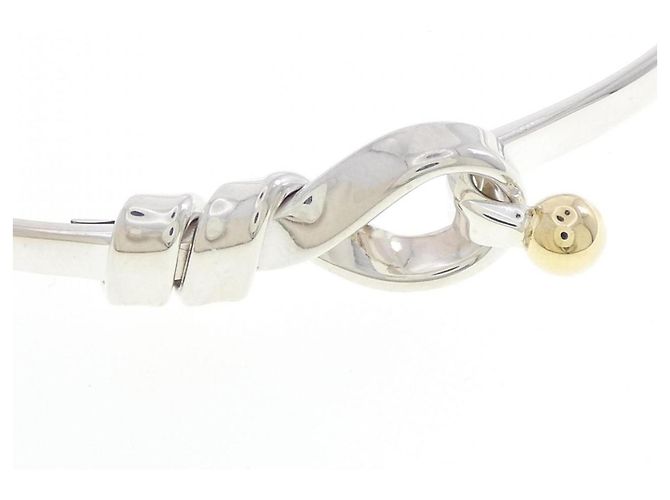 Tiffany & Co Bracciale Tiffany Hook & Eye Argento D'oro - vista 2
