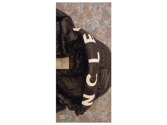 Piumino Moncler MONT.CLA con Cappuccio Logato Nero - vista 3