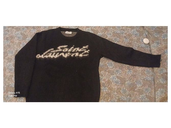 Saint Laurent Wollpullover - Schwarz/Weiß - Ansicht 2