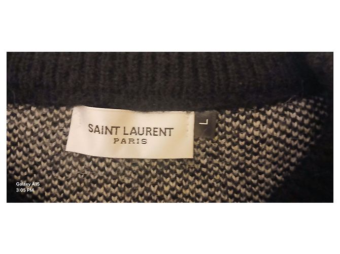 Saint Laurent Wollpullover - Schwarz/Weiß - Ansicht 3