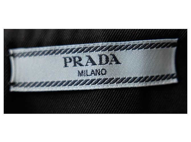 Prada Falda Kilt Plisada Otoño 2024 con Cinturón de Anillo Plateado - Negro - vista 10