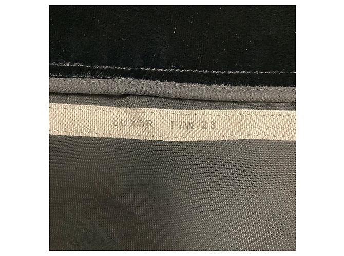 Mono fluido de terciopelo Rick Owens Black Luxor Collection Negro - vista 4