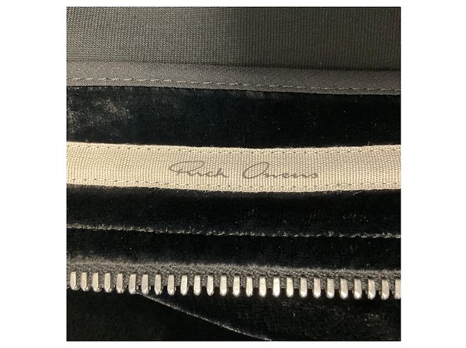 Mono fluido de terciopelo Rick Owens Black Luxor Collection Negro - vista 5