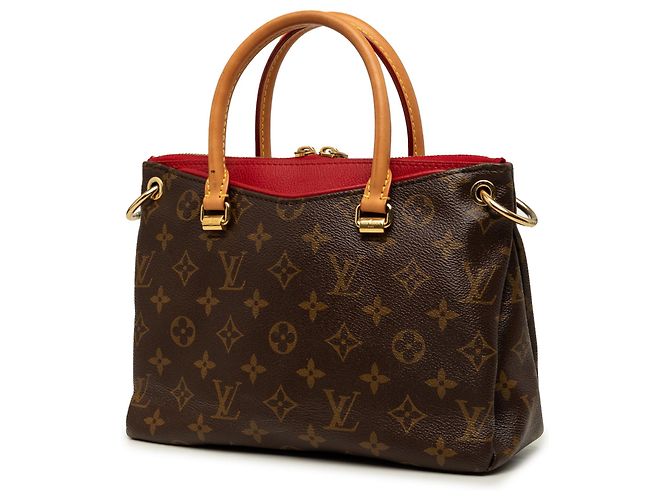 Borsa Satchel Louis Vuitton Monogram Pallas BB Marrone - vista 2