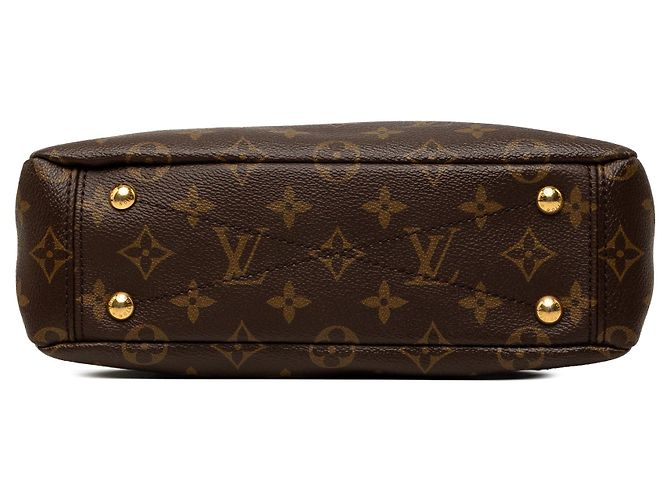 Borsa Satchel Louis Vuitton Monogram Pallas BB Marrone - vista 3