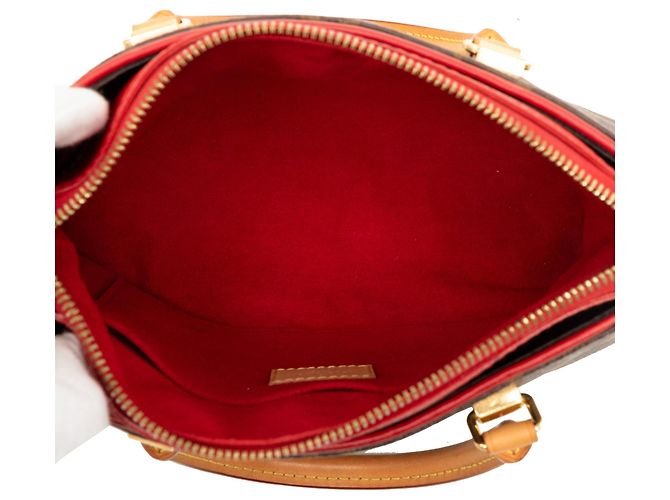 Borsa Satchel Louis Vuitton Monogram Pallas BB Marrone - vista 4