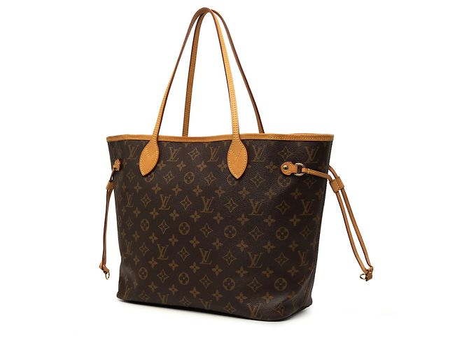 Borsa Tote Louis Vuitton Monogram Neverfull MM Marrone - vista 2