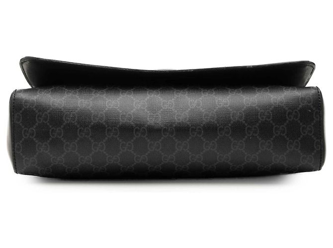 Borsa a tracolla Gucci GG Supreme Web Night Courrier Nera Nero - vista 3