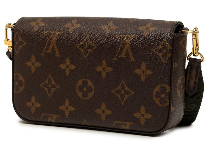 Borsa a tracolla Louis Vuitton Monogram Felicie Strap And Go Marrone - vista 2