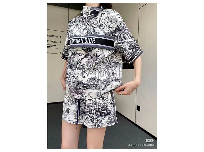 Pantalones Dior con Estampado de Mármol Algodón F34 Multicolor - vista 5