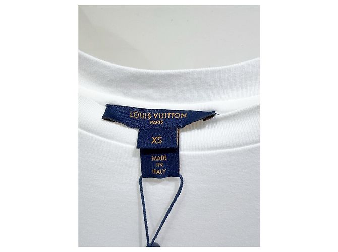 Top Louis Vuitton de algodón blanco Multicolor - vista 2