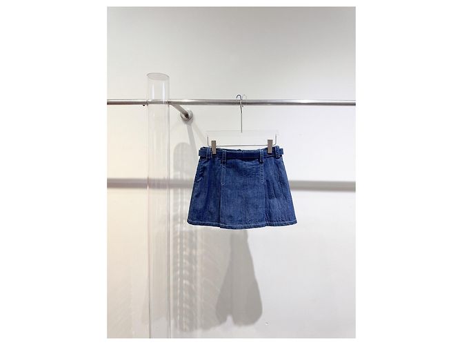Falda vaquera Miu Miu azul Multicolor - vista 3