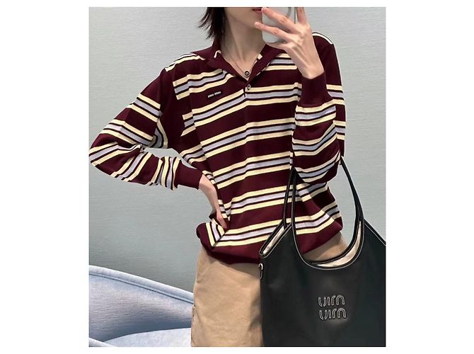 Polo Miu Miu de algodón Multicolor - vista 8