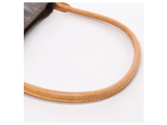 Borsa a tracolla Louis Vuitton Looping MM Monogram Canvas in marrone M51146 Beige - vista 9