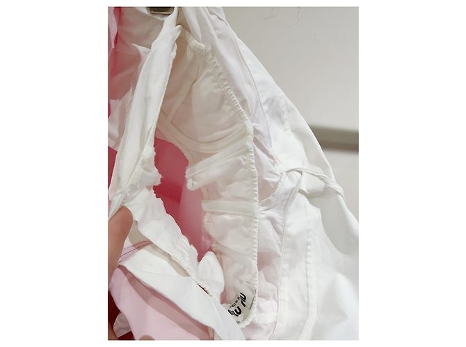 Top Bandeau Miu Miu de Seda Rosa Multicolor - vista 5