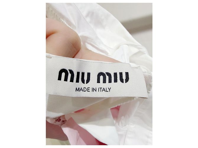 Top Bandeau Miu Miu de Seda Rosa Multicolor - vista 6