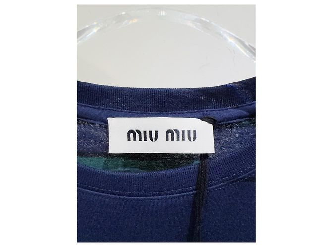 Top Miu Miu de algodón con manga corta Multicolor - vista 2