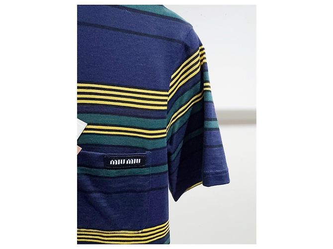 Top Miu Miu de algodón con manga corta Multicolor - vista 3