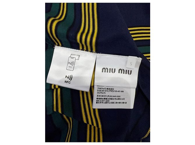 Top Miu Miu de algodón con manga corta Multicolor - vista 5
