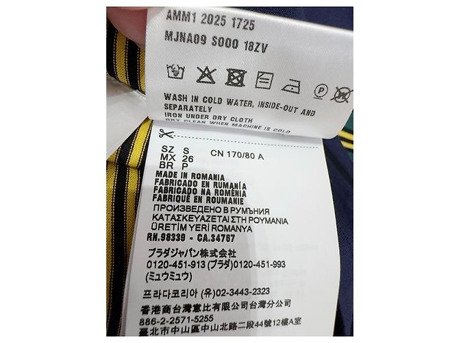 Top Miu Miu de algodón con manga corta Multicolor - vista 6