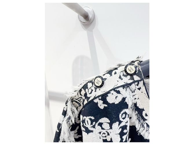 Top Chanel de seda com estampa de logo all-over Multicor - vista 2