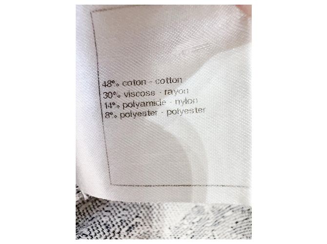 Top Chanel de seda com estampa de logo all-over Multicor - vista 5