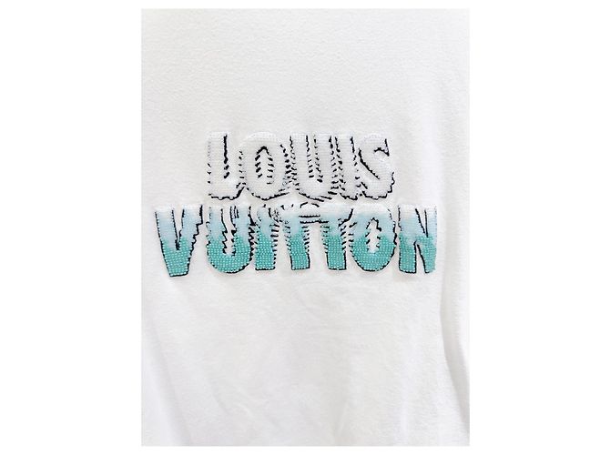 Top Louis Vuitton in cotone con logo di perline Multicolore - vista 2
