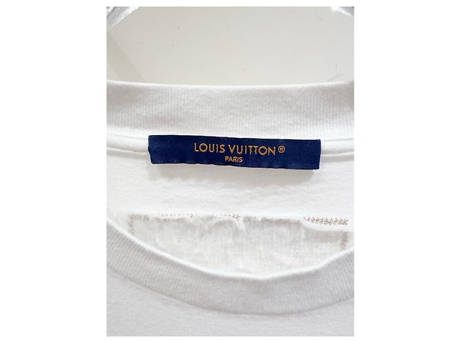 Top Louis Vuitton in cotone con logo di perline Multicolore - vista 3