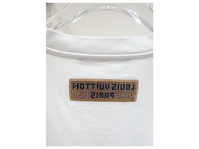 Top Louis Vuitton in cotone con logo di perline Multicolore - vista 4