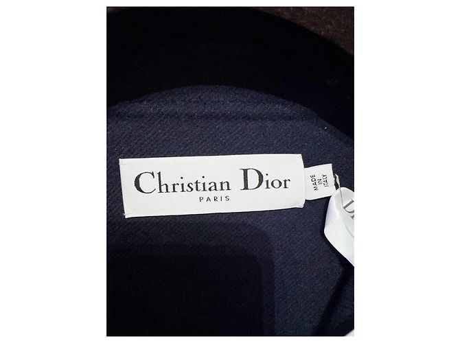 Dior Navy Tweed Jacket with Sailor Collar Size 36 Multiple colors - view 5