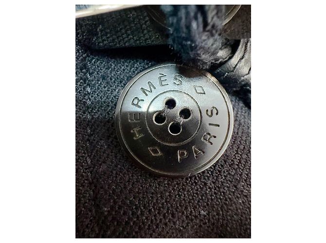 Hermès Wollmantel Schwarz Größe 38 Mehrfarben - Ansicht 4