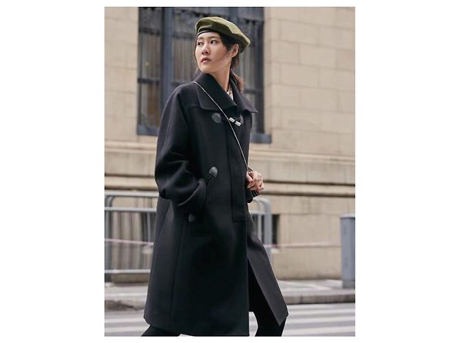 Hermès Wollmantel Schwarz Größe 38 Mehrfarben - Ansicht 9