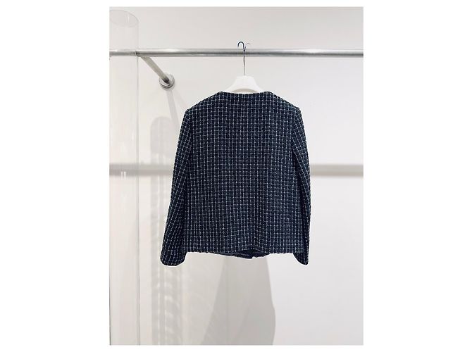 Chanel Jacke aus schwarzem Tweed Größe 34 Mehrfarben - Ansicht 4