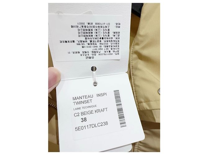 Vestido estilo trench Hermès de algodón beige talla 38 Multicolor - vista 2