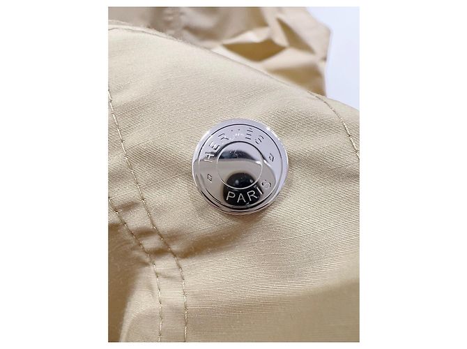 Vestido estilo trench Hermès de algodón beige talla 38 Multicolor - vista 4