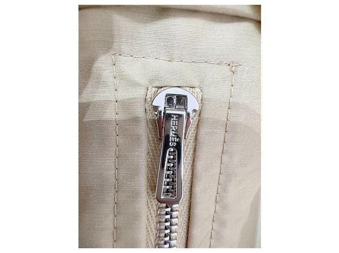 Vestido estilo trench Hermès de algodón beige talla 38 Multicolor - vista 6