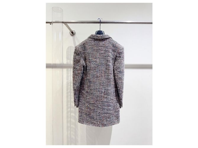 Abrigo Chanel de tweed Multicolor - vista 4