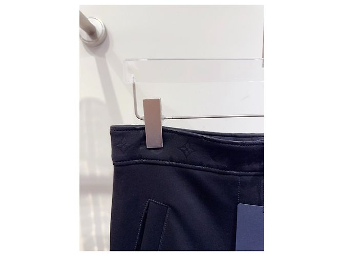 Pantalones Louis Vuitton Monogram de algodón negro Multicolor - vista 2