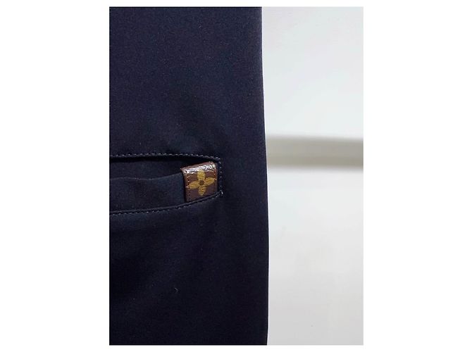 Pantalones Louis Vuitton Monogram de algodón negro Multicolor - vista 4