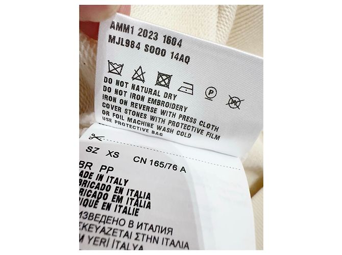 Miu Miu Baumwoll Hoodie mit Strass Logo Mehrfarben - Ansicht 7