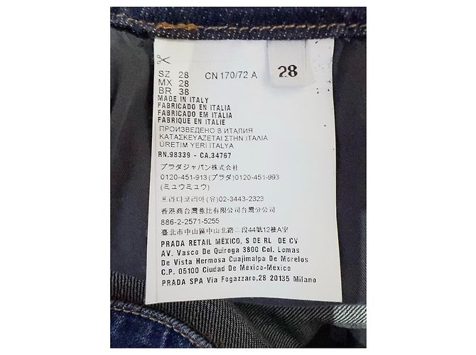 Vaqueros Prada de denim mujer Multicolor - vista 5