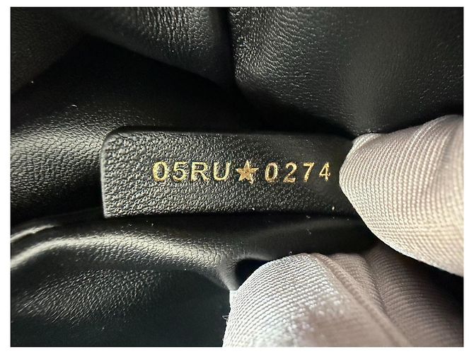 Mini zaino Dior Caro in pelle nero e oro Multicolore - vista 7