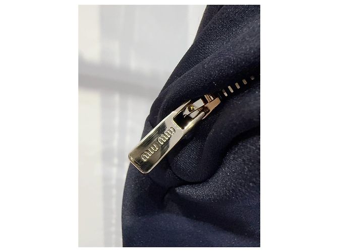 Falda de denim negra Miu Miu Talla 40 Multicolor - vista 2